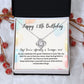 Personalized 13th Birthday Necklace with Unique Message Card for Girls - Meaningful Gift Idea - Custom Name Pendant with Unique Message Card