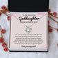 Heartfelt Goddaughter Gift from Godmother - Necklace with Message Card - Meaningful Infinity Necklace to Show Your Love