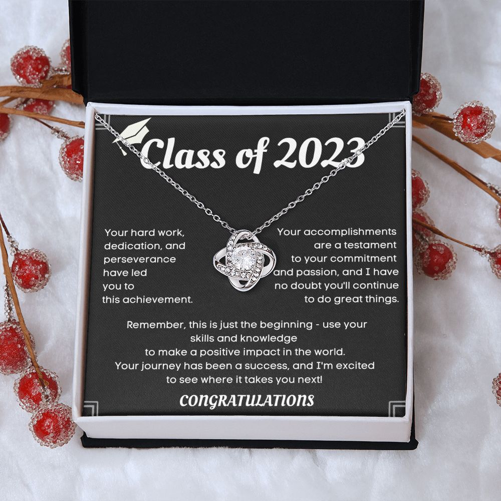 Class of [2023] Graduation Necklace - Personalized College Graduation Gift Idea for Her to Celebrate a Major Milestone