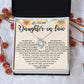 Elegant Daughter-in-Law Necklace - Meaning Gift for Mother-in-Law, Birthday, Christmas, or Any Occasion
