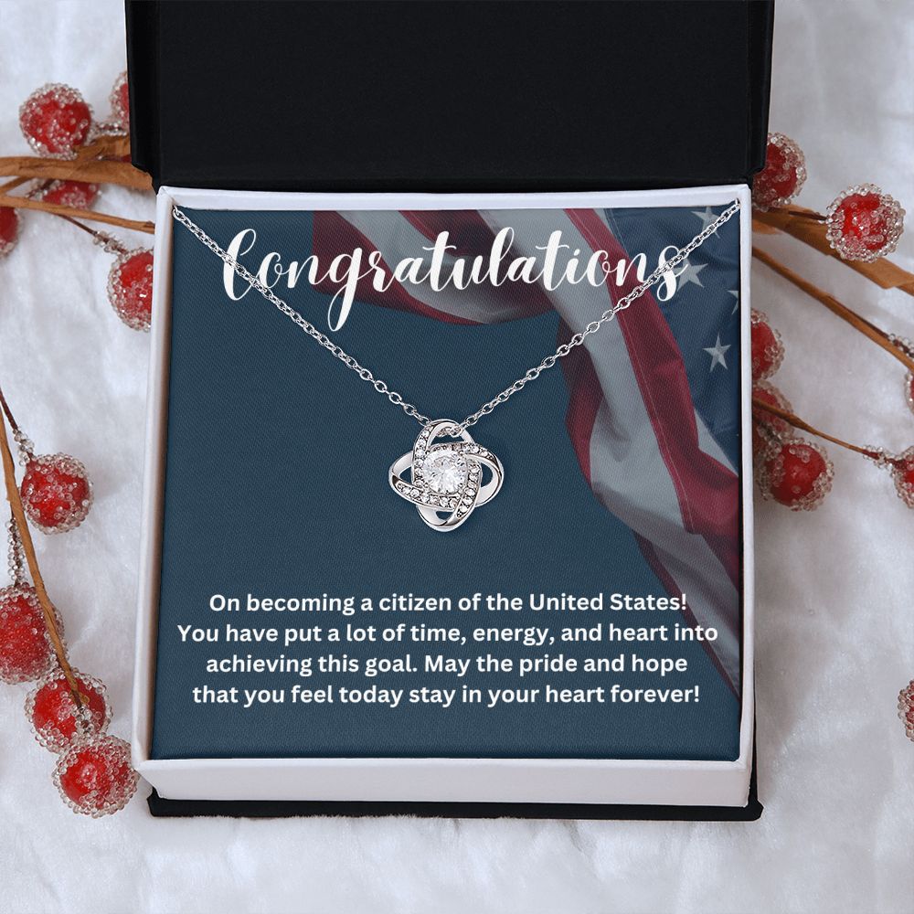 Show Off Your Patriotism with Our Unique Citizenship Gifts Necklace - Ideal for Proud Americans