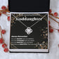 Goddaughter Gift from Godmother - Beautiful Necklace with Heartwarming Message Card - Thoughtful Necklace and Personalized Message Card Combo