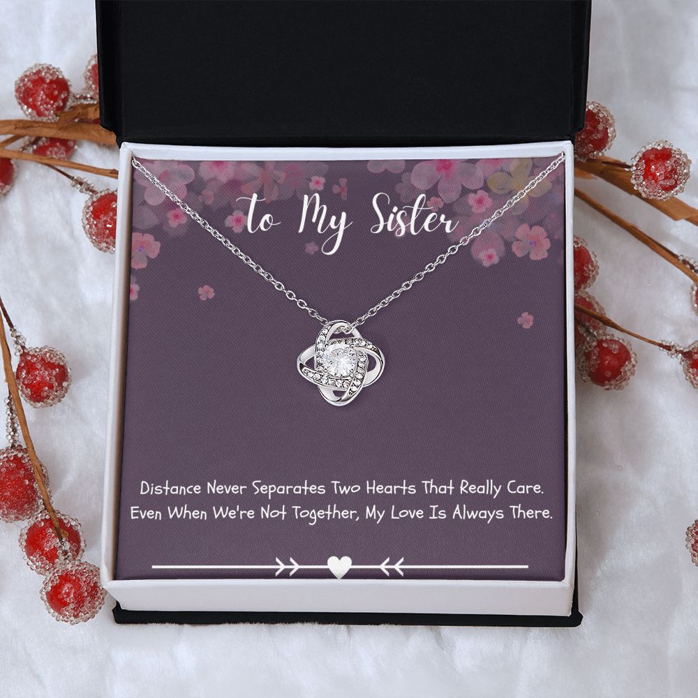 Sisters Necklace with Message Card - Meaningful Gift for Sisters from Sister - A Meaningful Gift for Your Beloved Siblings