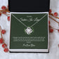 To My Sister-In-Law Necklace - Elegant Gift with a Meaningful Message, Sister in Law Gift from Bride, Gift for Sister in Law SNJW23-240207