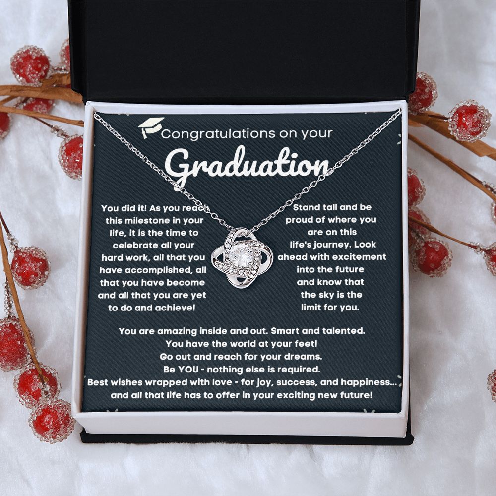 Personalized College Graduation Necklace for Her - Celebrate Her Achievements with a Thoughtful and Unique Graduation Gift Idea"