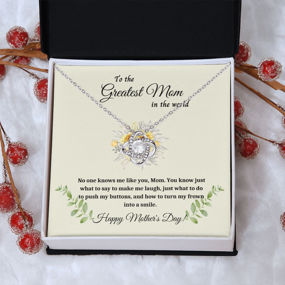 Necklace for Mom, Surprise Mom with a Love Knot Necklace - A Personalized Gift for Mother's Day , Mothers Day Gift From Son Daughter, Mother's day gift SNJW23-170310