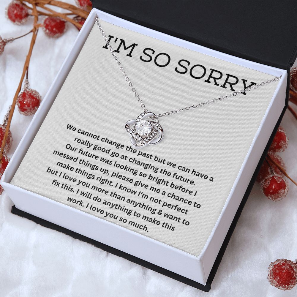 Apologize with Style-Stunning Necklaces for Saying Sorry to Your Loved One, Apology Necklace For Her, Forgiveness Gift For Girlfriend, I'm Sorry Necklace Gift For Wife SNJW23-020301