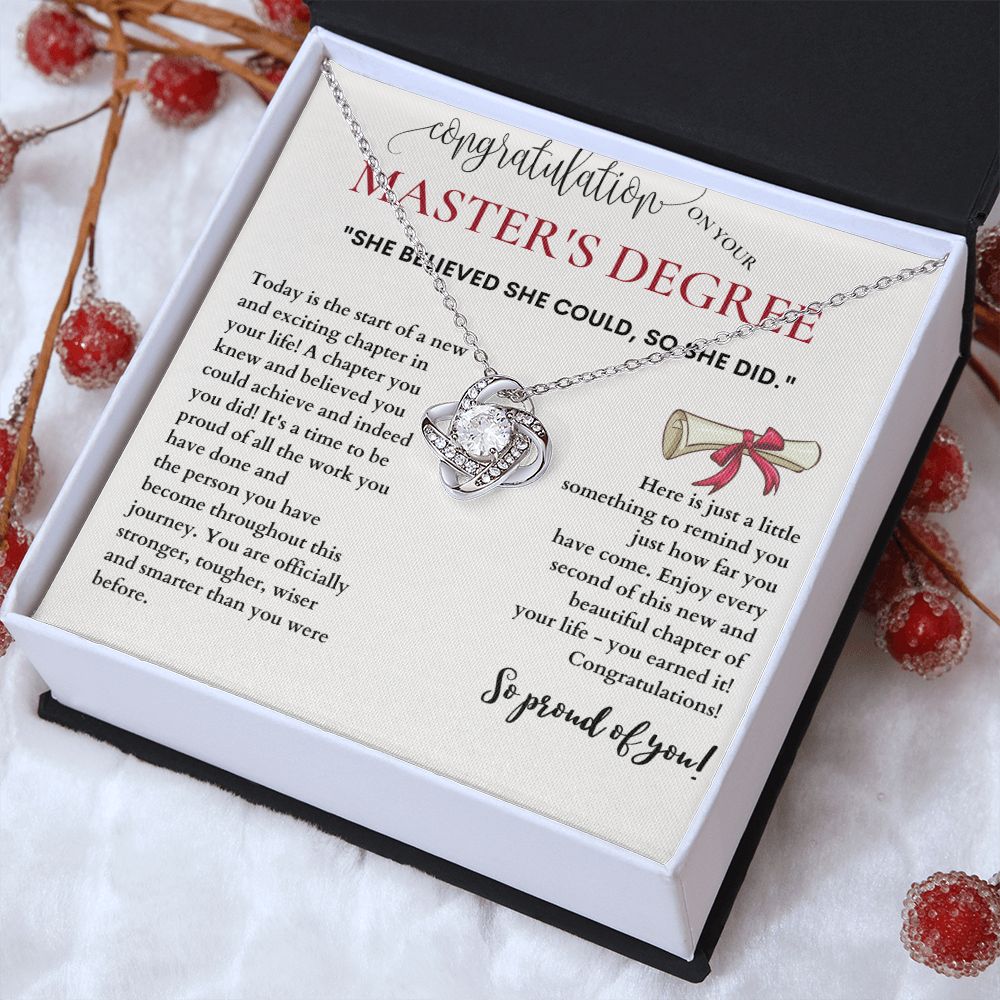 Masters Graduation Gift, Give a Gift That Will Last a Lifetime with a Master's Degree Graduation Necklace, Masters Degree, Masters Degree Gift, Masters Gift, Masters Grad Gift, MBA Graduation Gift SNJW23-040304