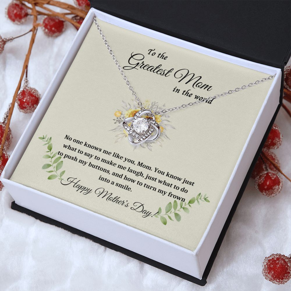 Necklace for Mom, Surprise Mom with a Love Knot Necklace - A Personalized Gift for Mother's Day , Mothers Day Gift From Son Daughter, Mother's day gift SNJW23-170310