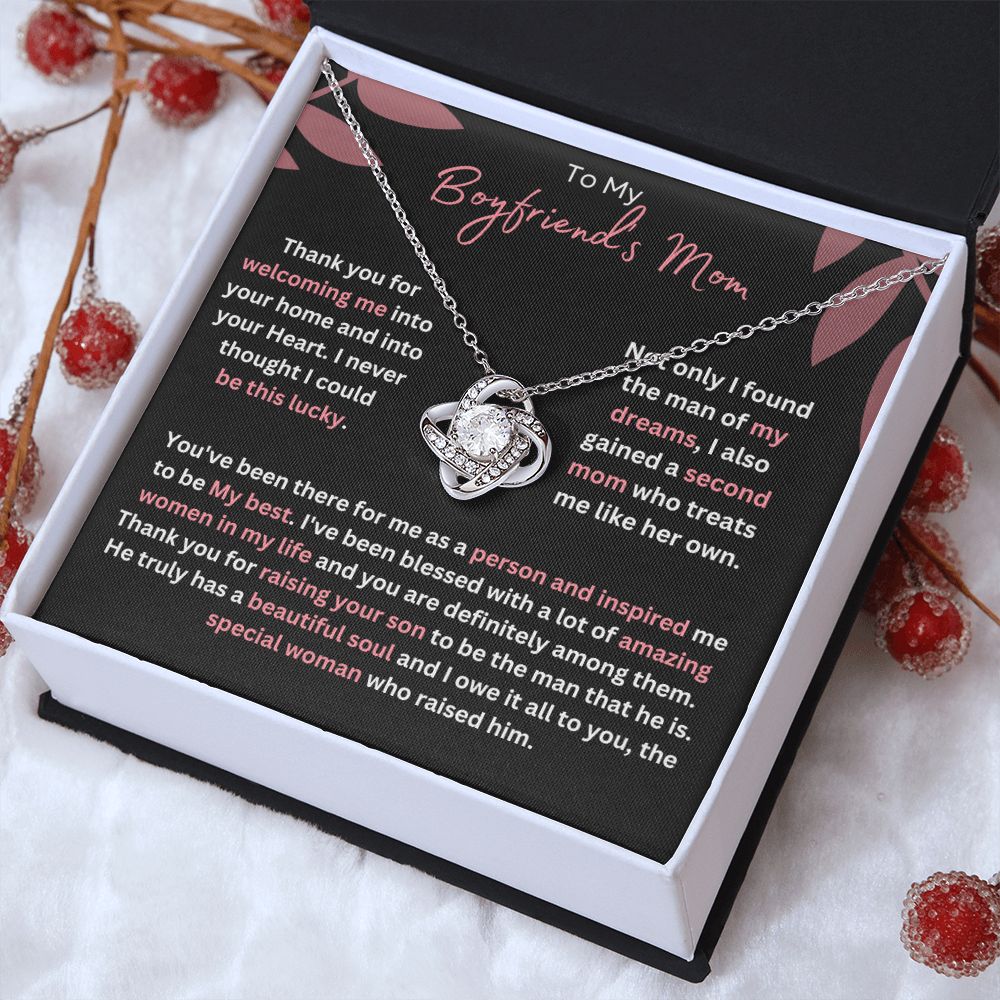Boyfriend's Mom Necklace - A Thoughtful and Personal Gift for a Special Woman - Boyfriend's Mom Necklace Gift