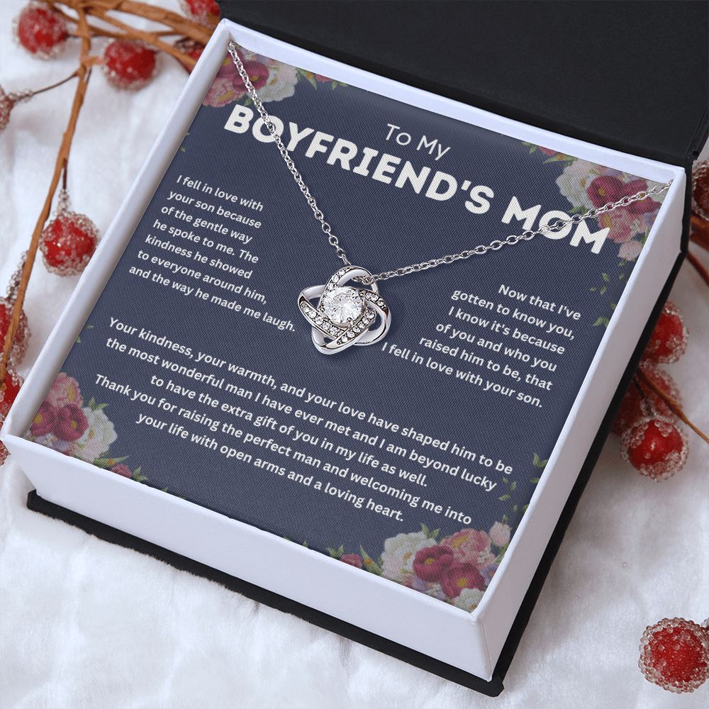 To My Boyfriend's Mom Necklace - Perfect Gift for Mother's Day or Any Occasion - Boyfriend Mom Gifts