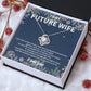 "Unique Future Wife Necklace - Thoughtful Fiancé Gift for Her | To My Beautiful Future Wife Message Card Included"