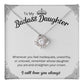 To My Badass Daughter Necklace - Inspirational Pendant for Girls,  Badass Daughter Gift, Badass Daughter Jewelry,  Daughter Gift From Mom or Dad  SNJW23-230211