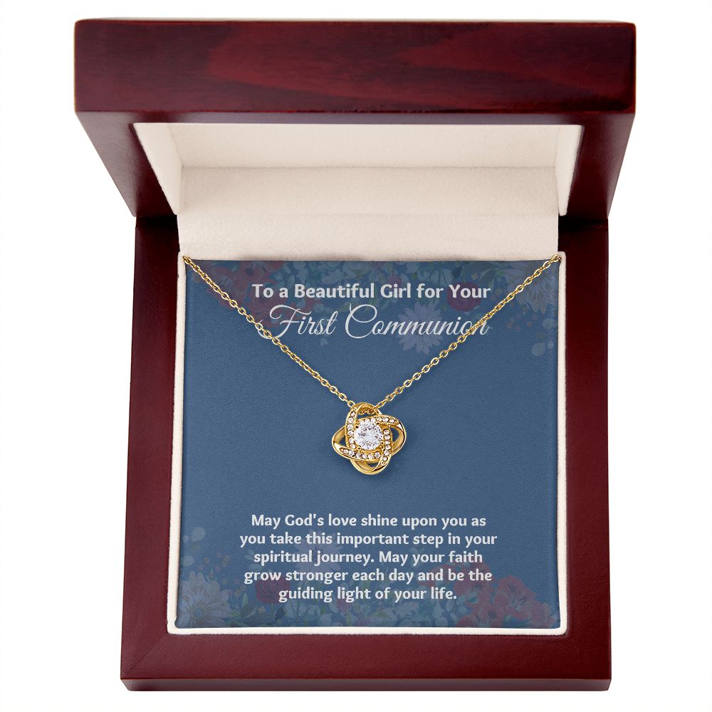 Cherish Your Daughter's First Communion with a Special Gift Necklace"