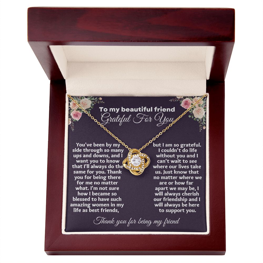 "Make Your Friend's Holiday Extra Special with Heartfelt Appreciation Gifts for Friends Necklace"