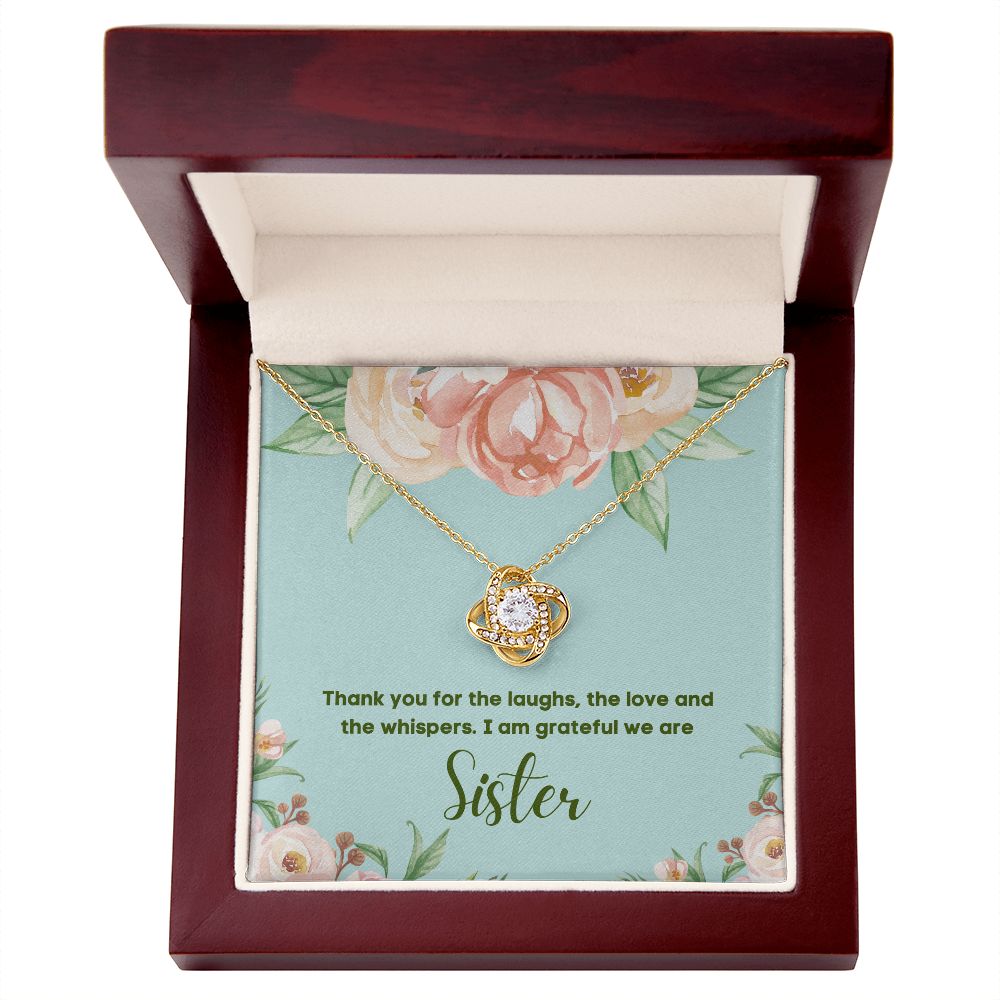 Sisters Necklace with Personalized Message Card - Meaningful Gift for Sister - A Heartfelt Gift to Brighten Your Loved One's Day