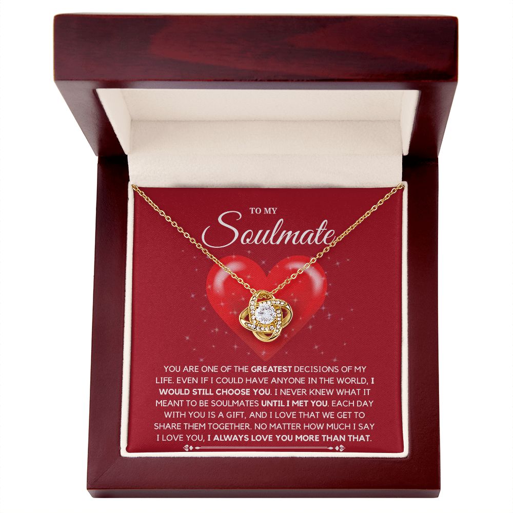 To My Soulmate Necklace: A Meaningful Gift for Your One True Love, Soulmate Gift, Love Necklace Gifts Hers, Gift For Love Of My Life SNJW23-270213