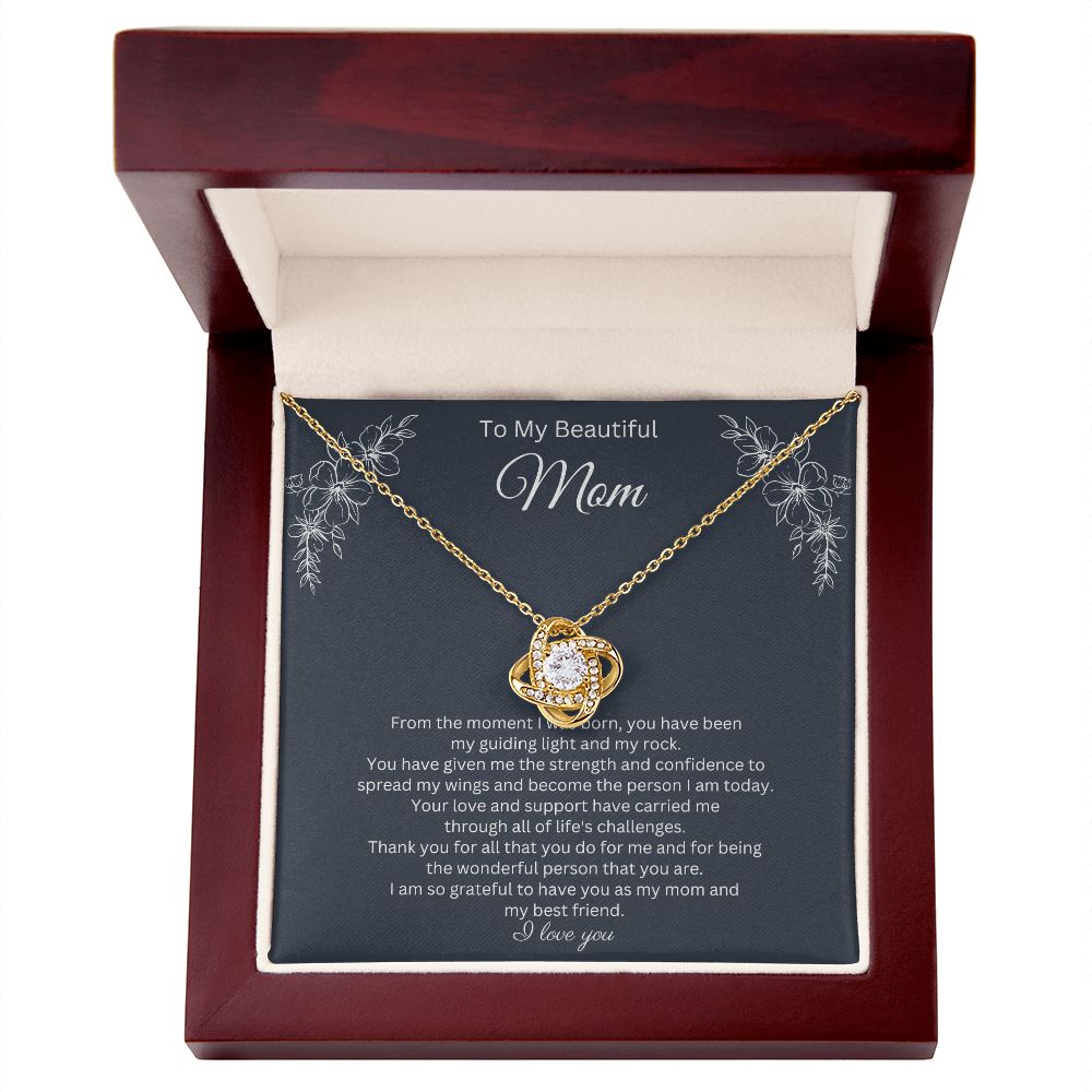 To My Beautiful Mom Necklace Gift for Mothers Day B0BSVCT3VD