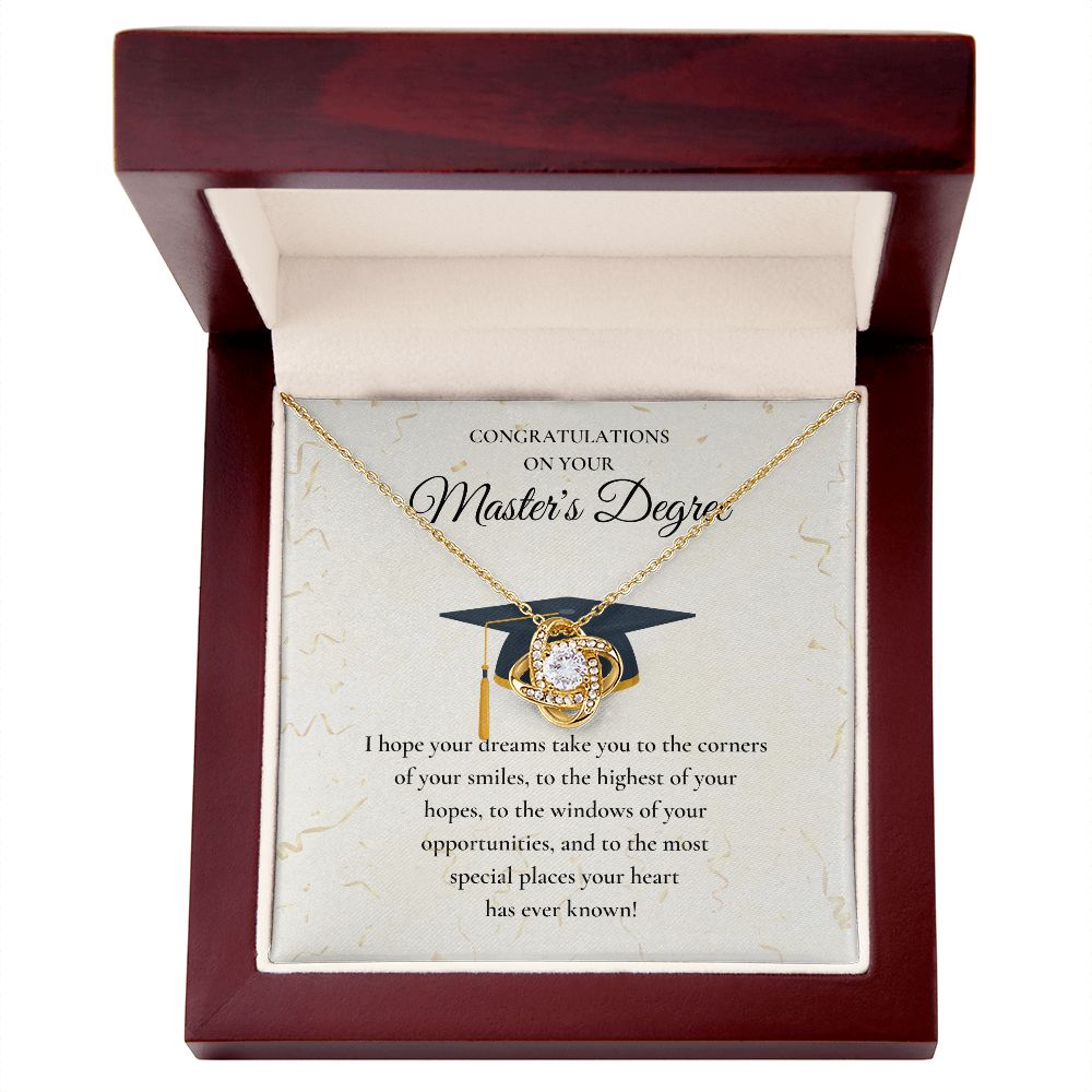 Thoughtful Master's Degree Graduation Gifts, how Your Pride with a Personalized Master's Graduation Gift, Master's Degree Graduation Gift Necklace, Masters Graduation Gift SNJW23-040302