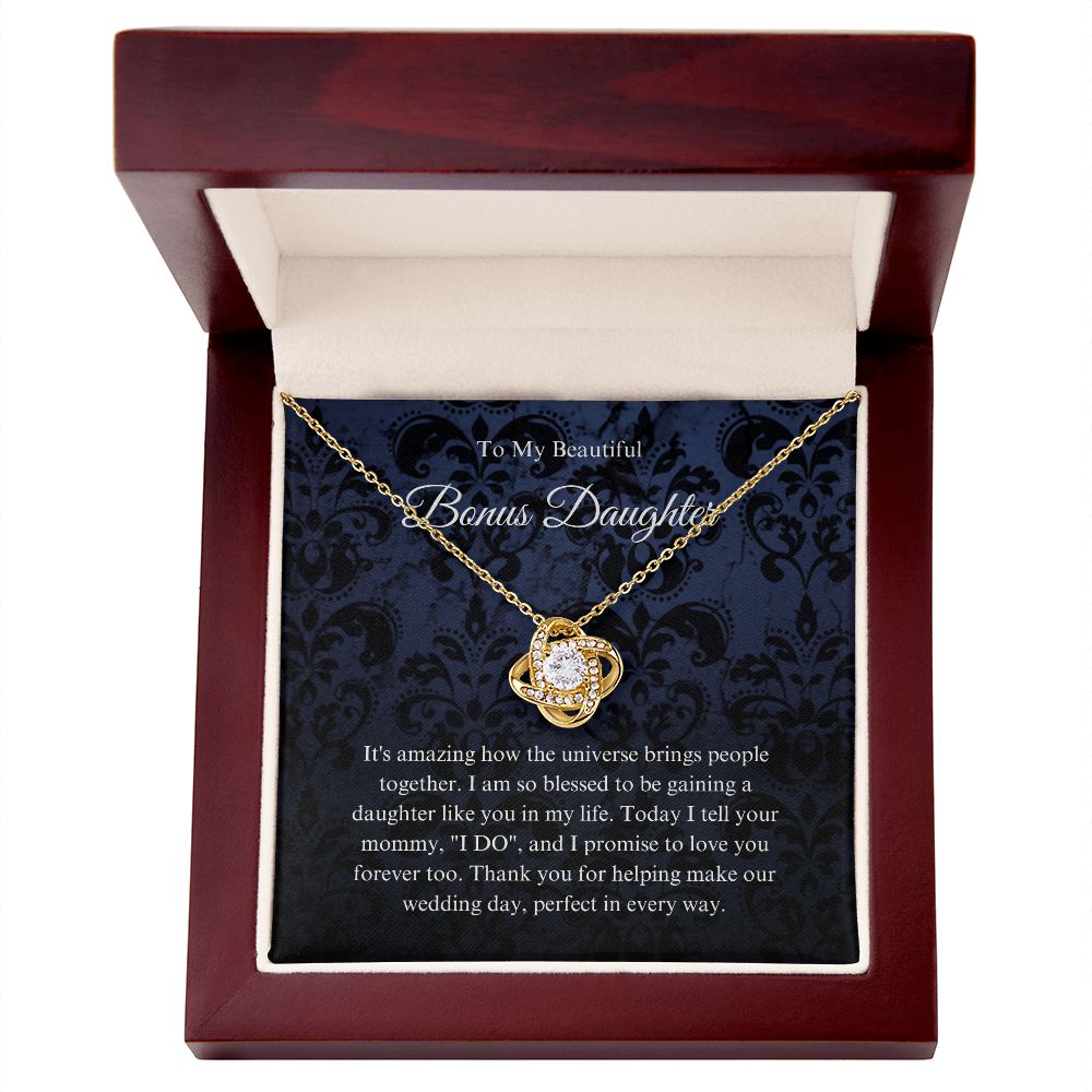 To My Bonus Daughter Necklace, Bonus Daughter Gift, Step Daughter Gift from Stepmom, Step Daughter Gift from Step Dad B0BLP6NR94
