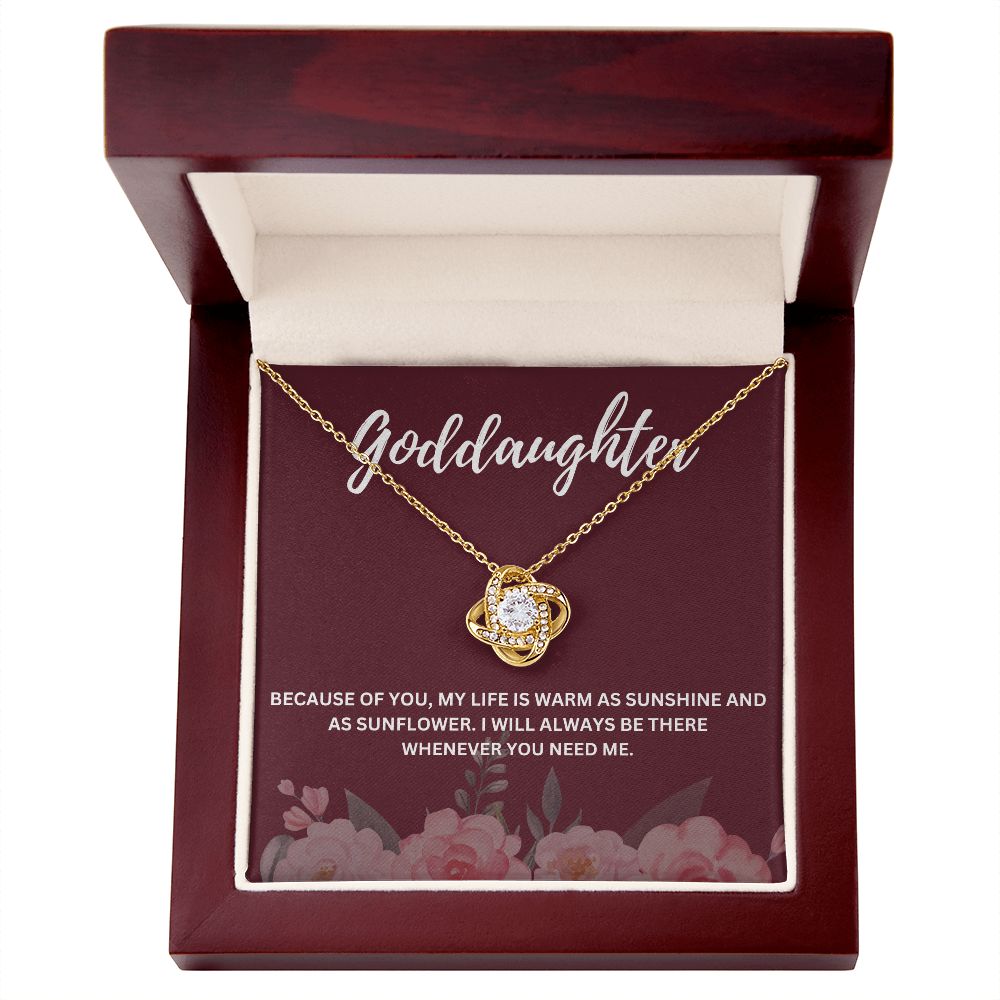 Meaningful Goddaughter Gift from Godmother - Necklace and Message Card to Celebrate Your Bond - Special Message Card and Elegant Necklace Combo to Show Your Love