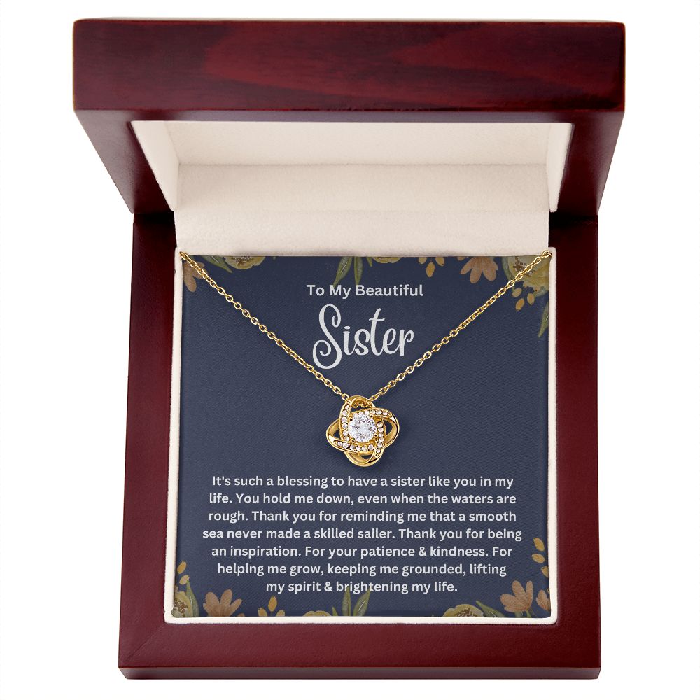 Meaningful Sisters Necklace with Personalized Message Card - Thoughtful Gift for Sisters - Meaningful Gift for Sisters from Sister