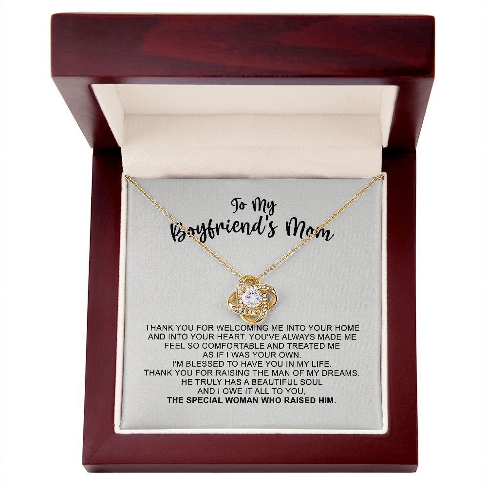 To My Boyfriend's Mom Gift for Boyfriend's Mom, Future Mom Gift | Love Knot Necklace 03123 ttstore-0312-03x30 B0BNXHMKP5