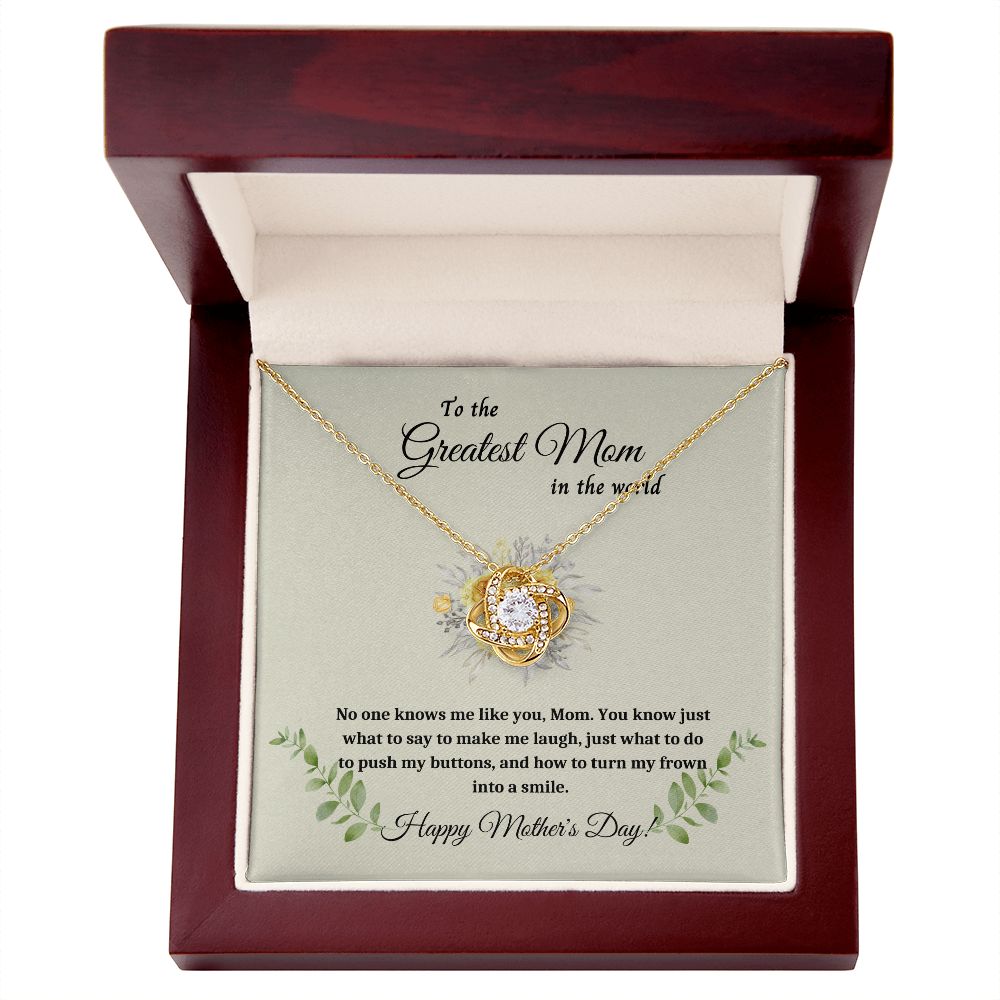 Necklace for Mom, Surprise Mom with a Love Knot Necklace - A Personalized Gift for Mother's Day , Mothers Day Gift From Son Daughter, Mother's day gift SNJW23-170310