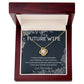 To My Beautiful Future Wife Necklace -  Thoughtful Fiancé Gift for Her- A Heartfelt Gift That Will Make Her Heart Melt