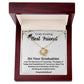 Celebrate Your Best Friend's Journey with a Beautiful and Personalized Graduation Necklace - The Ultimate Graduation Gift