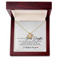 To My Beautiful Bonus Daughter, Love Knot Necklace, Bonus Daughter Gifts, Adopted Daughter Necklace From Unbiological Mom