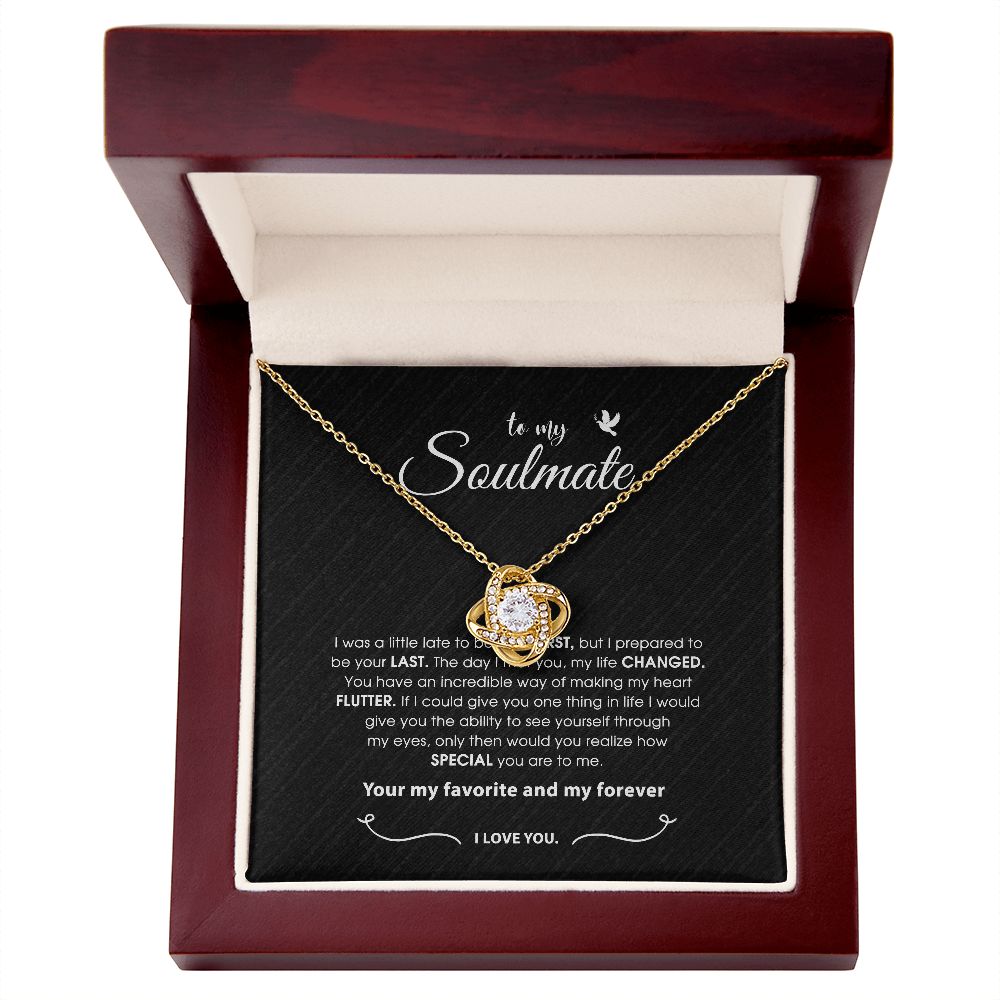 Soulmate Necklace Gift For Her, To My Soulmate Necklace, , Jewelry Gift Her, Love Necklace Gifts For Her, Soulmate Gift, Soulmate Jewelry SNJW110902 (Custom)