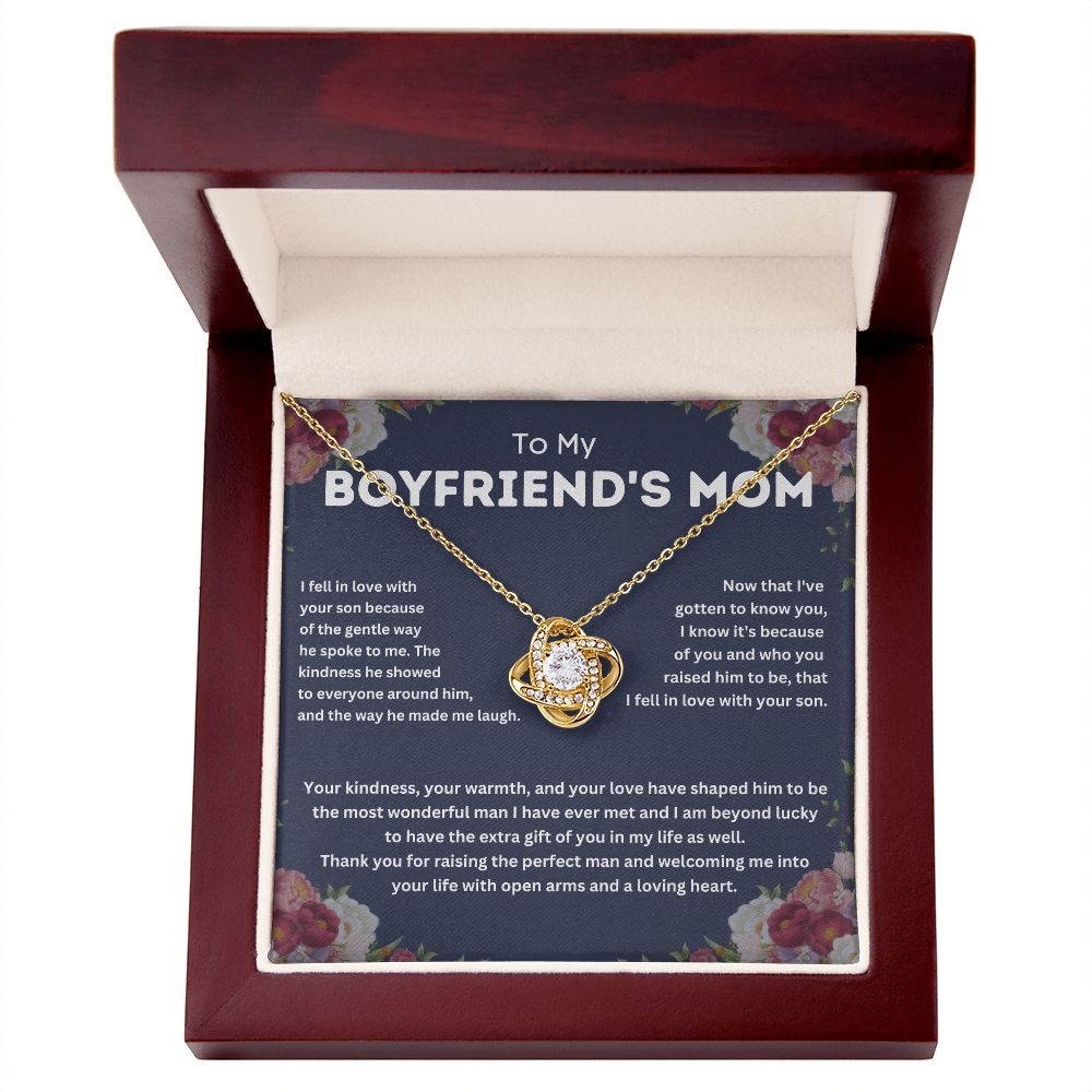To My Boyfriend's Mom Necklace - Perfect Gift for Mother's Day or Any Occasion - Boyfriend Mom Gifts