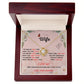 Forever and Always - To My Beautiful Wife with Love Knot Necklace and Romantic Message for Special Occasions 200206