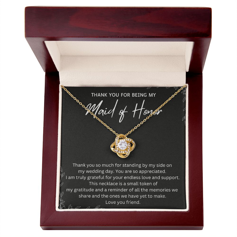 Gifts from Maid of Honor to Bride - Show Your Love with this Stunning Necklace - Say Thank You with a Thoughtful Necklace Personalize