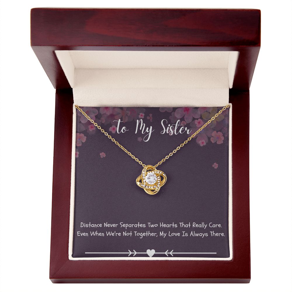 Sisters Necklace with Message Card - Meaningful Gift for Sisters from Sister - A Meaningful Gift for Your Beloved Siblings