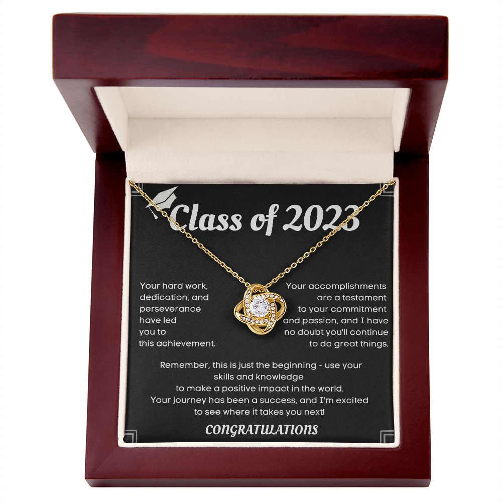 Class of [2023] Graduation Necklace - Personalized College Graduation Gift Idea for Her to Celebrate a Major Milestone