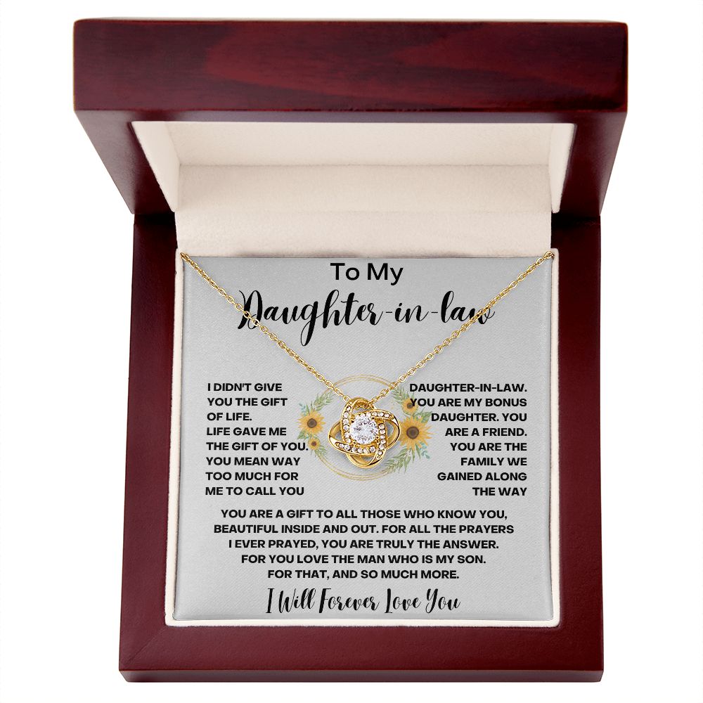 Daughter-in-Law Necklace - A Meaningful and Timeless Gift from Mother-in-Law - Elegant Necklace for Birthdays, Holidays, or Just Because