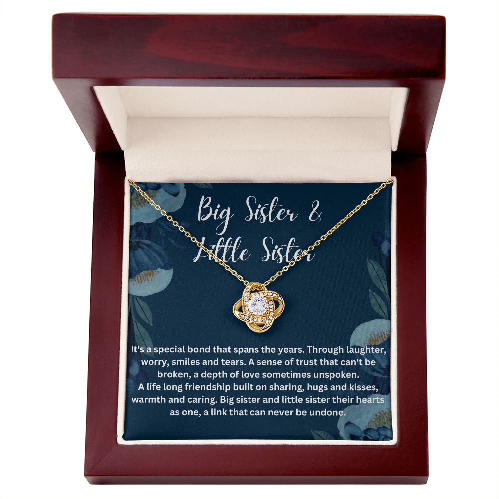 Sisters Necklace with Personalized Message Card - Meaningful Gift for Sister - A Heartfelt Gift to Brighten Your Loved One's Day
