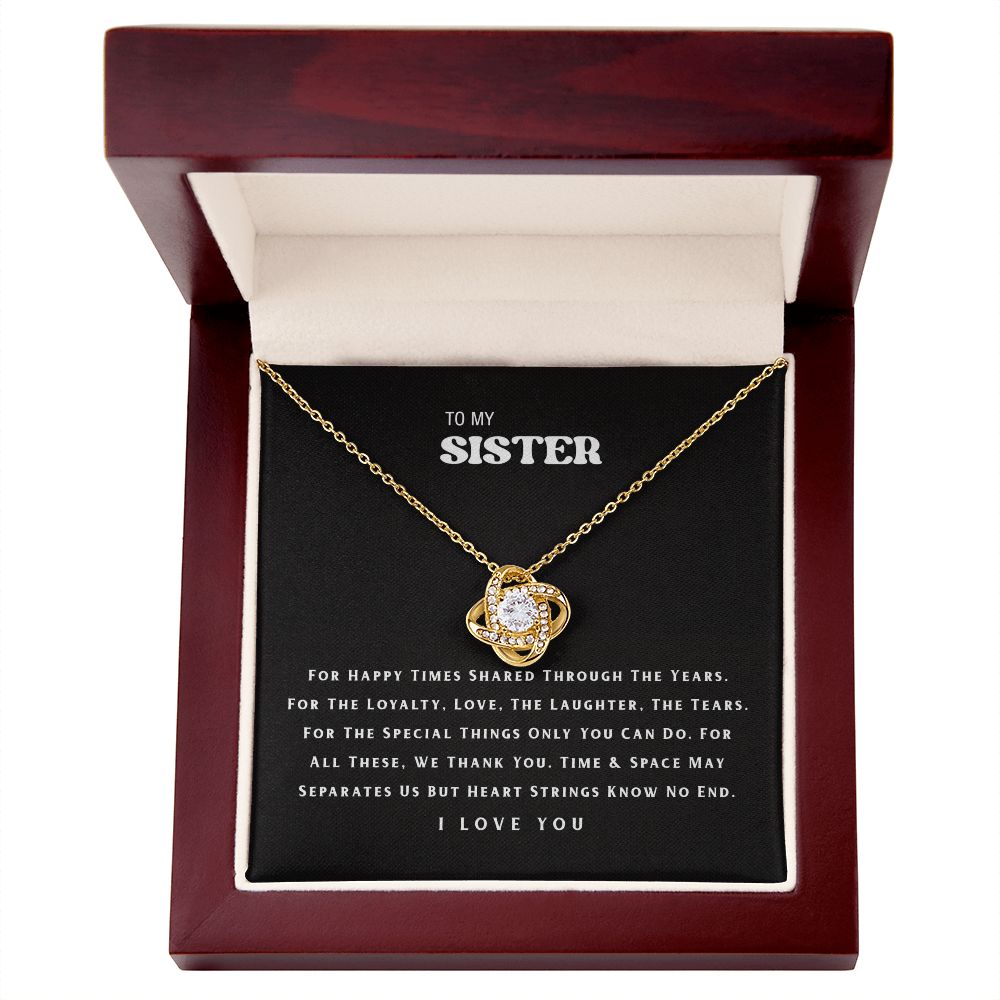 To My Sister Necklace B0BPN6CMV5