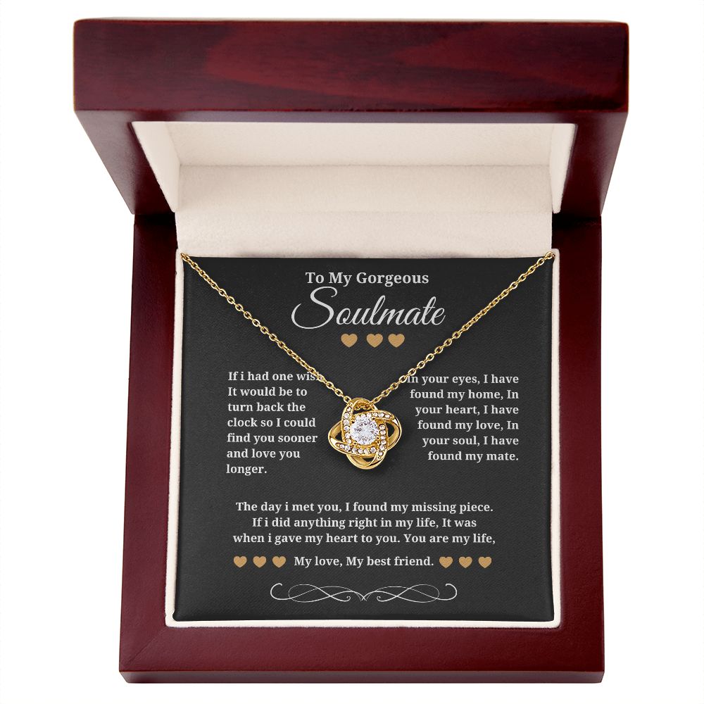 Soulmate Gifts for Her: Celebrate Your Connection with a Beautiful Necklace, Jewelry Gift Her, Love Necklace Gifts For Her, Soulmate Gift, Soulmate Jewelry SNJW23-270209
