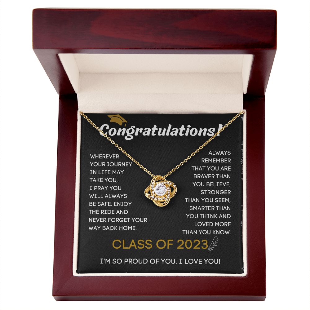College Graduation Necklace with Custom Name and Year - Unique and Memorable Graduation Gift Idea