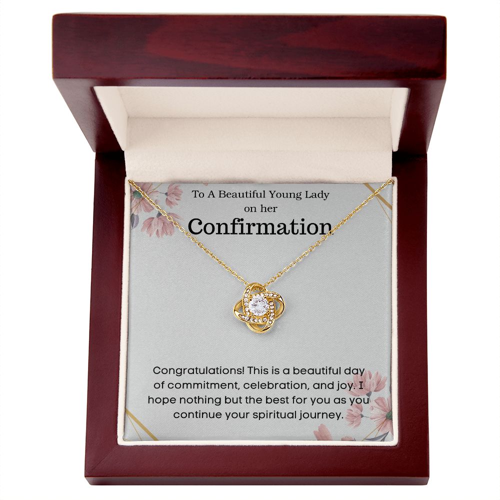 The Meaningful Confirmation Gifts for Your Loved Ones, Confirmation Gifts for Girls, Personalized Gifts for Her, Love Knot, Confirmation Necklace SNJW23-280206