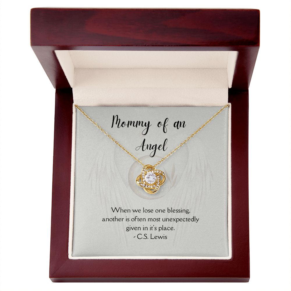 A Reminder of the Love That Remains:  Miscarriage Necklace for Mothers - A Beautiful and Healing Gift Idea, Child Loss, Miscarriage, Love Knot Necklace SNJW23-230206