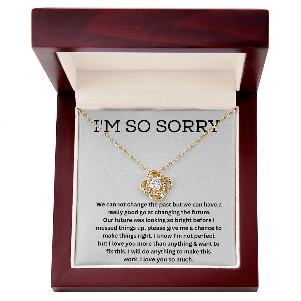 Apologize with Style-Stunning Necklaces for Saying Sorry to Your Loved One, Apology Necklace For Her, Forgiveness Gift For Girlfriend, I'm Sorry Necklace Gift For Wife SNJW23-020301