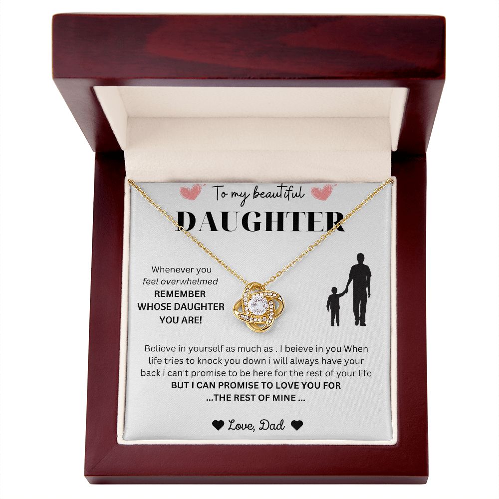 Father Daughter Necklace - "Unconditional Love" Necklace - A Token of Your Endless Love for Your Daughter