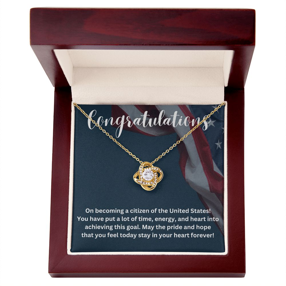 Show Off Your Patriotism with Our Unique Citizenship Gifts Necklace - Ideal for Proud Americans