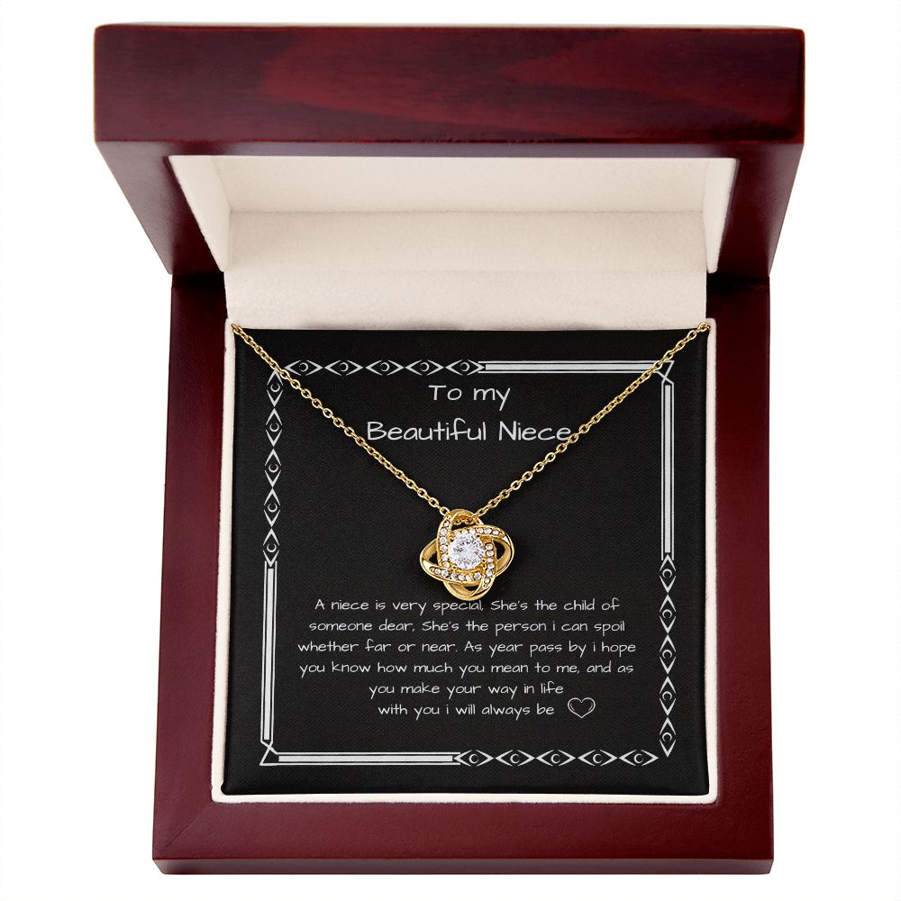 The Love Knot Necklace Gift for Niece from aunt, Niece Birthday Gift W8-TN0E-8LIJ B09MF4RKRP