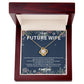 "Unique Future Wife Necklace - Thoughtful Fiancé Gift for Her | To My Beautiful Future Wife Message Card Included"