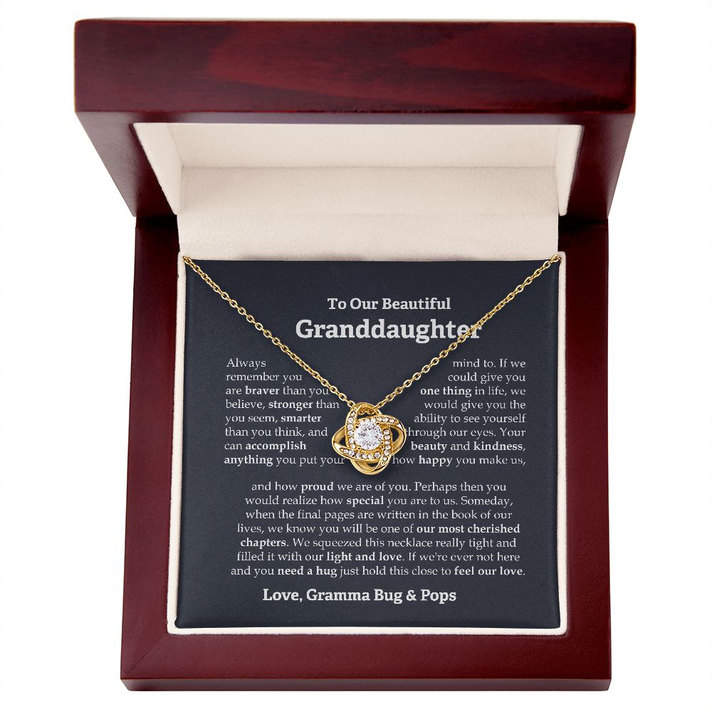 To our granddaughter necklace Connie Priel From Bug Pops